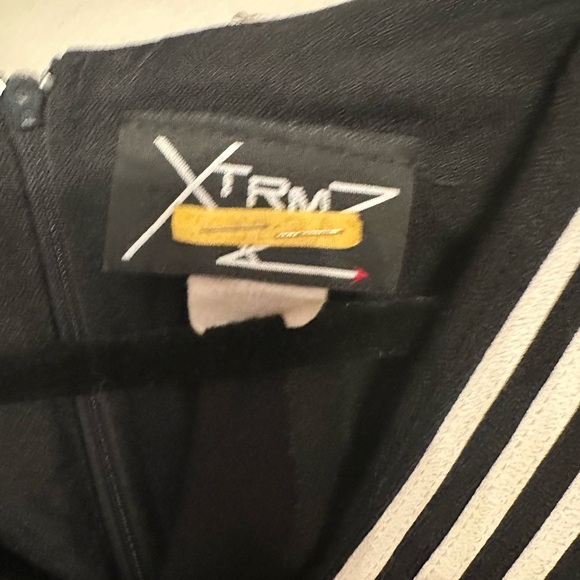 Vintage 90s Black & White Nautical Inspired Dress Medium (6/8) - Picture 3 of 8